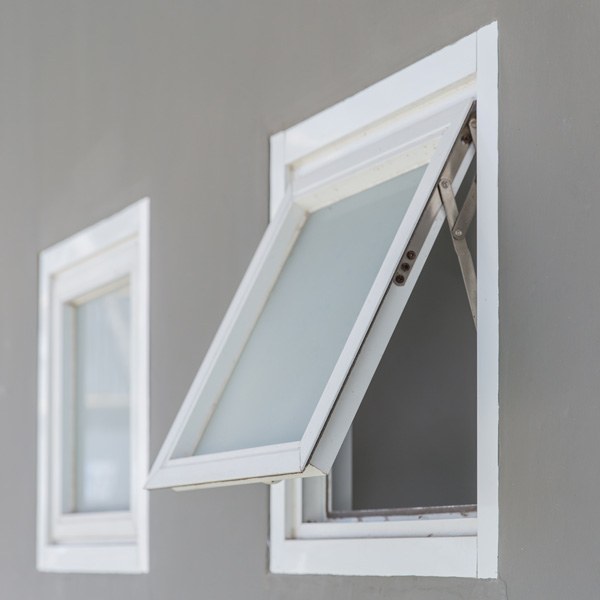 windows with hinged at the top and open outward, allowing ventilation in Pennsylvania