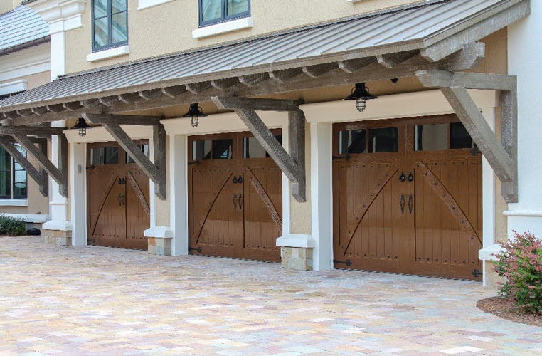 Beautiful Brown color Eden Coast Style garage door with three garages in Mechanicsburg, PA