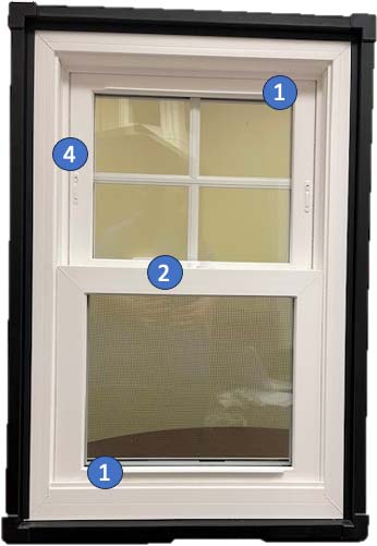 Night latch prevents window from opening in Pennsylvania