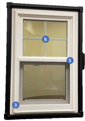 Window Grids are offered in both top and bottom sashes in Pennsylvania