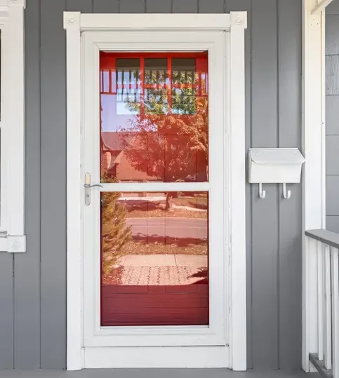 Glass storm door installed on a house in PA or MD
