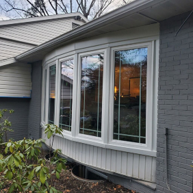 Bay bow window style of a residential house in Mechanicsburg, PA