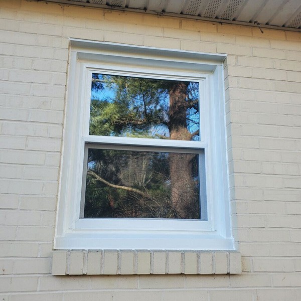White Colour Framed Double-hung window in a Pennsylvania home