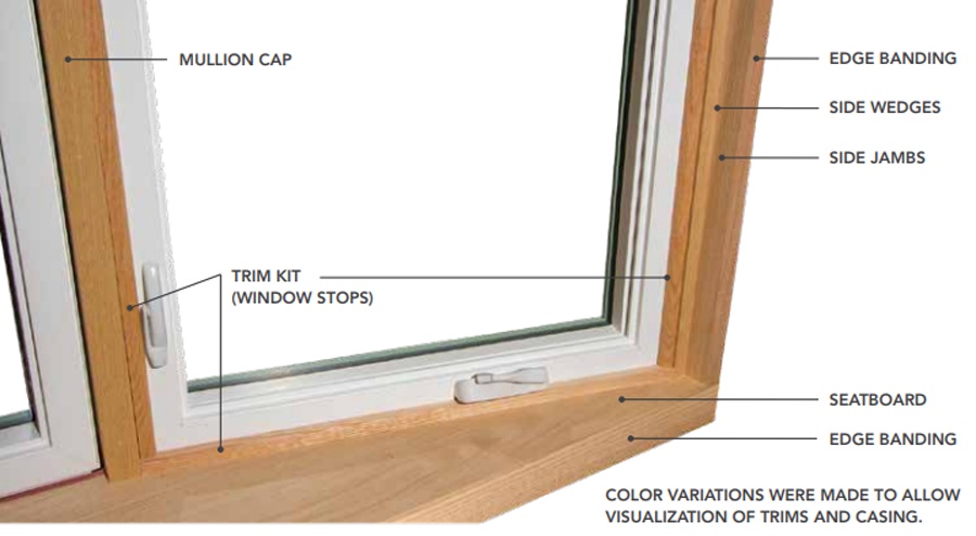 Head, seat, and side jamb finishing of bay & bow window in Mechanicsburg, PA